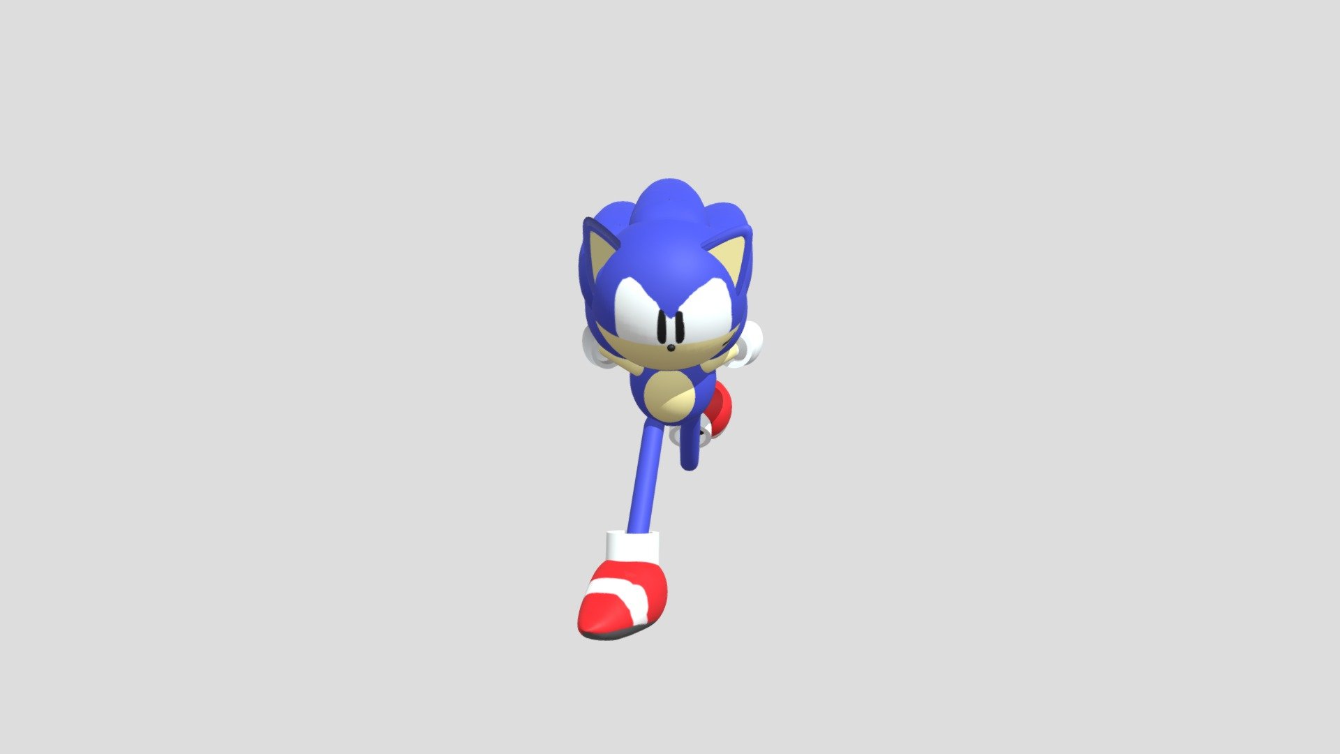 sonic run - 3D model by Sonic_guacamole [d6bbe44] - Sketchfab