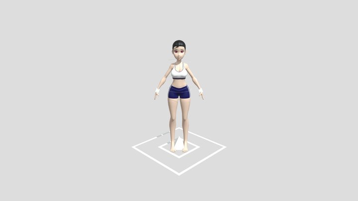 Female rig 3D Model