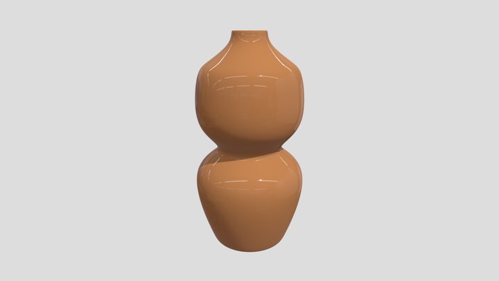 Tan Vase 3D Model