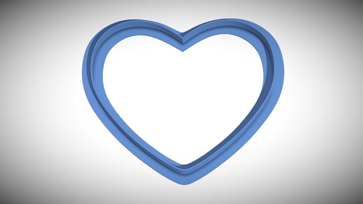 Heart Cookie Cutter – Gratis 3D-model STL
