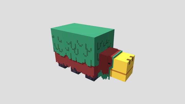 Minecraft Sniffer | Bare Bones 3D Model