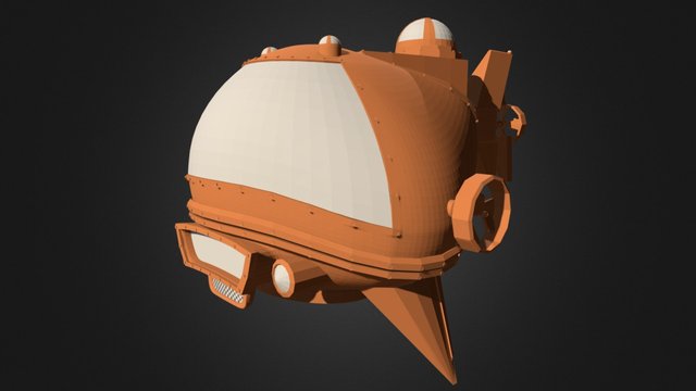 My Yelow Submarine - Low Poly. 3D Model