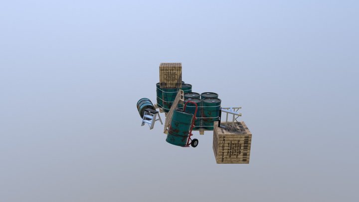 Warehouse Items 3D Model