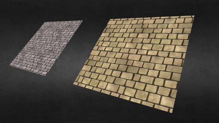 bricks material 3D Model