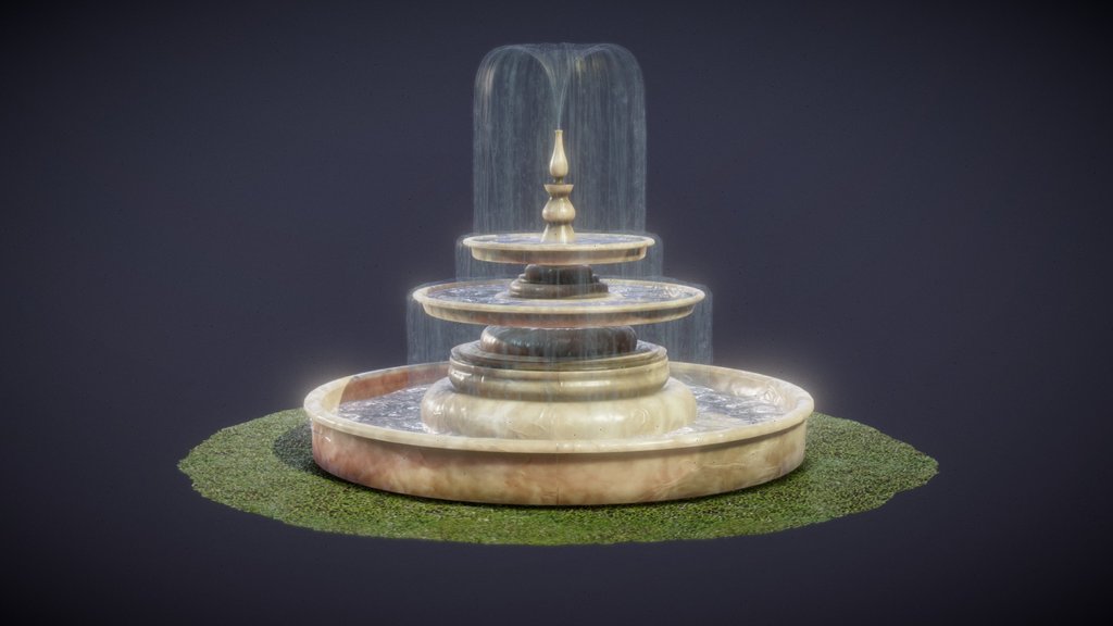 fountain water simulation
