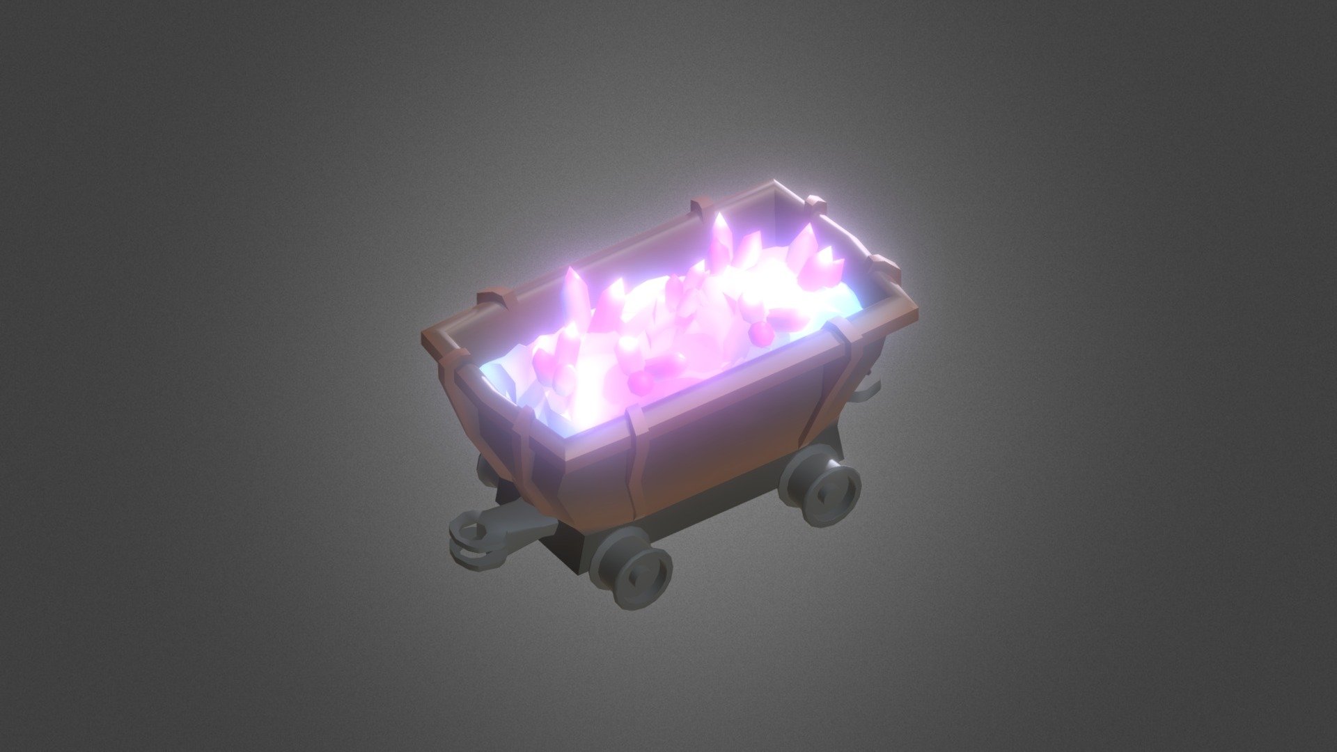 Mine Cart Crystal - Download Free 3D model by Xillute | Dev ...