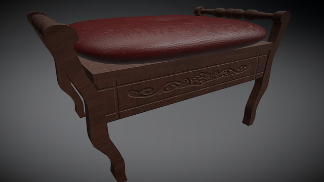 Piano Chair (Free Download) 3D Model