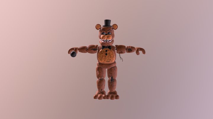 Withered Freddy V5 3D Model