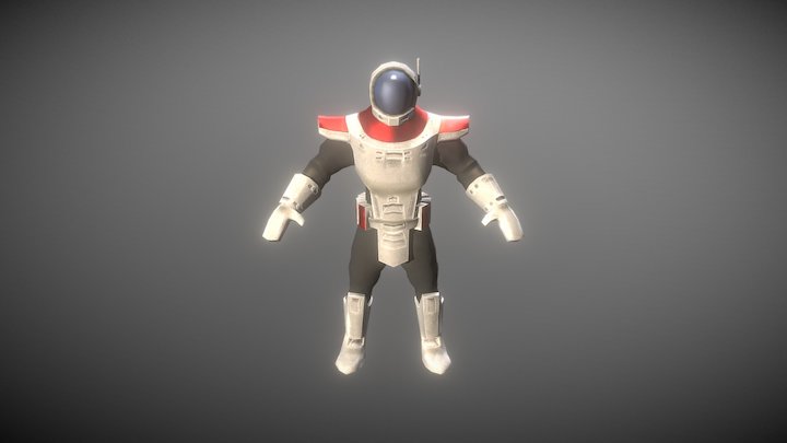Low Poly RTS Marine 3D Model