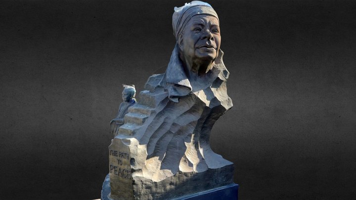Maya Angelou Bust - Path to Peace 3D Model