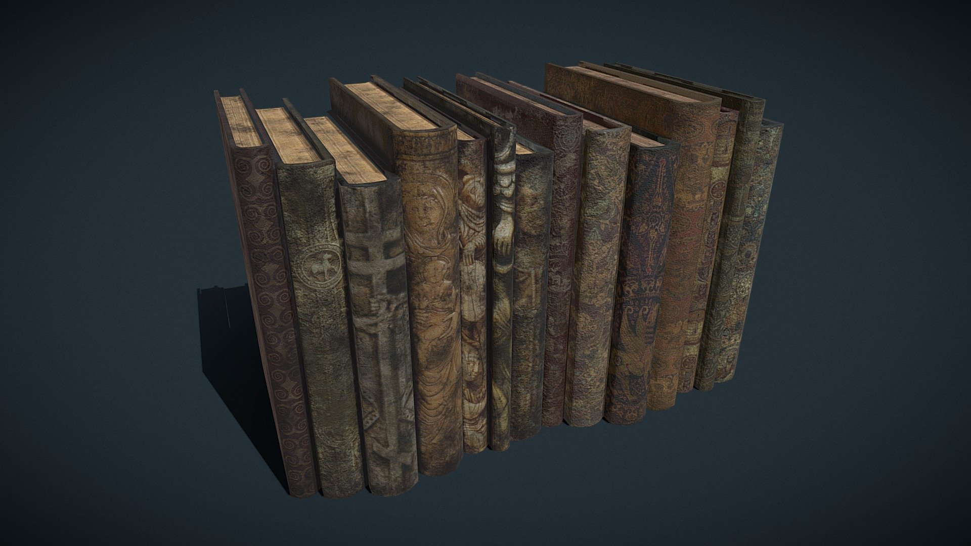 Medieval Books Row1 Design1and2