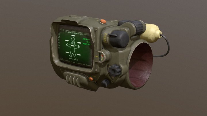 Pip-Boy 3000 Mark IV 3D Model