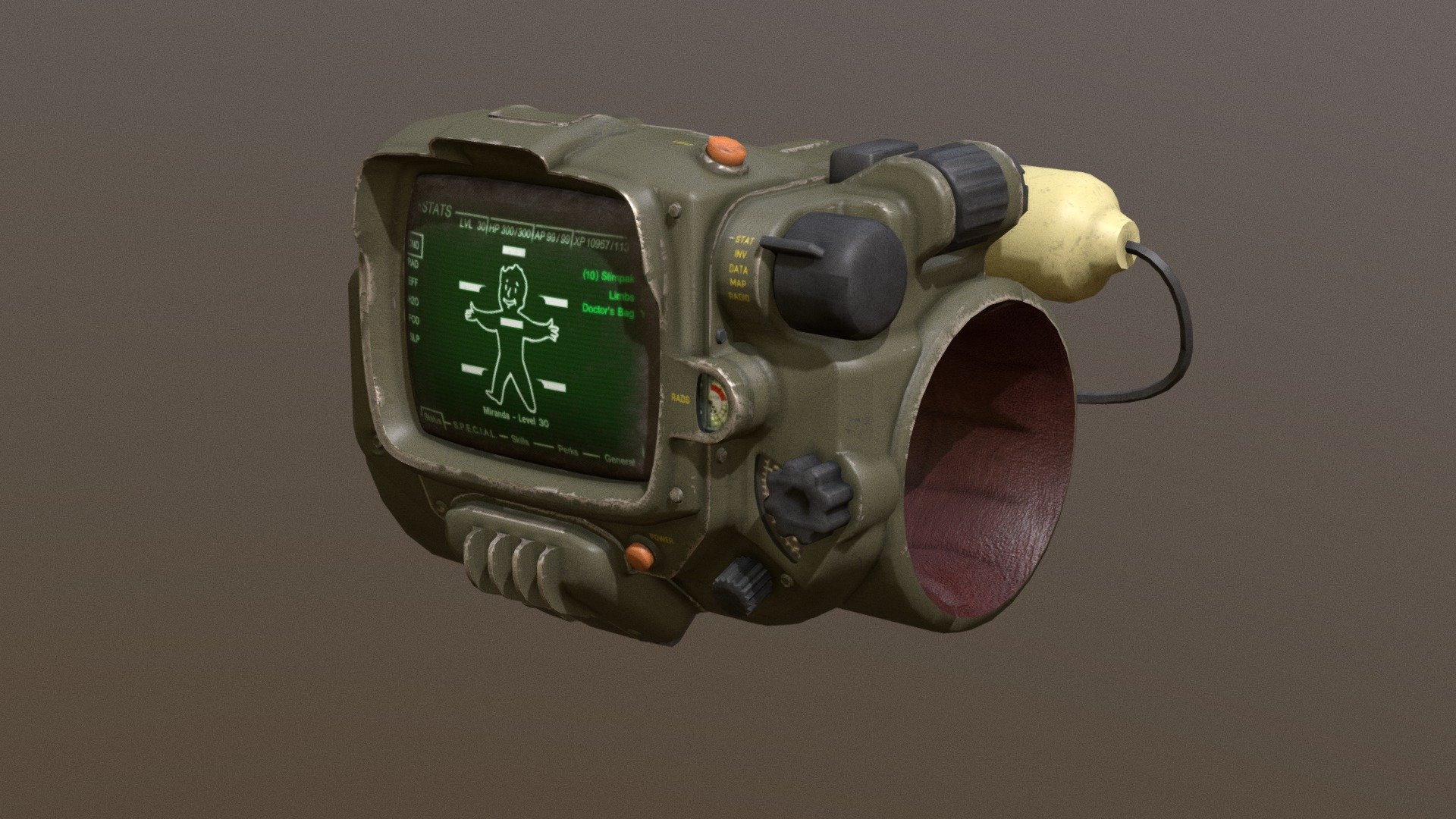 Pip-Boy 3000 Mark IV - Buy Royalty Free 3D model by Thomas Binder ...