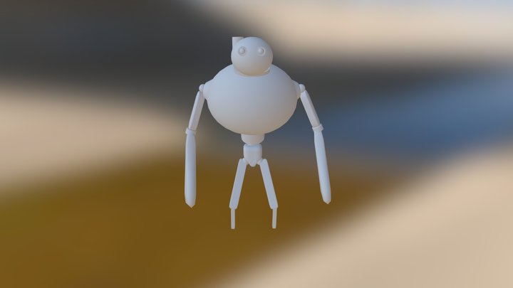Steampunk-Robot 3D Model