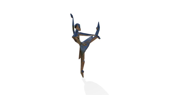 Полигональная фигура "Балерина" / ballet dancer 3D Model