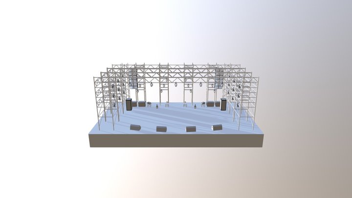 Music Stage 3D Model