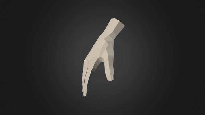 Hand (low poly) 3D Model