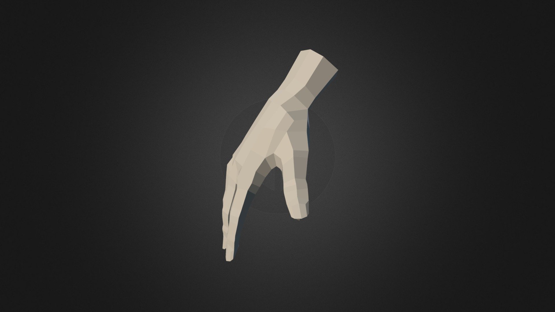 Hand Low Poly Download Free 3d Model By Scribbletoad