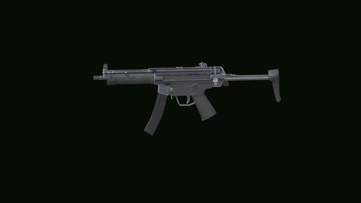 MP5 Regular Gun 3D Model