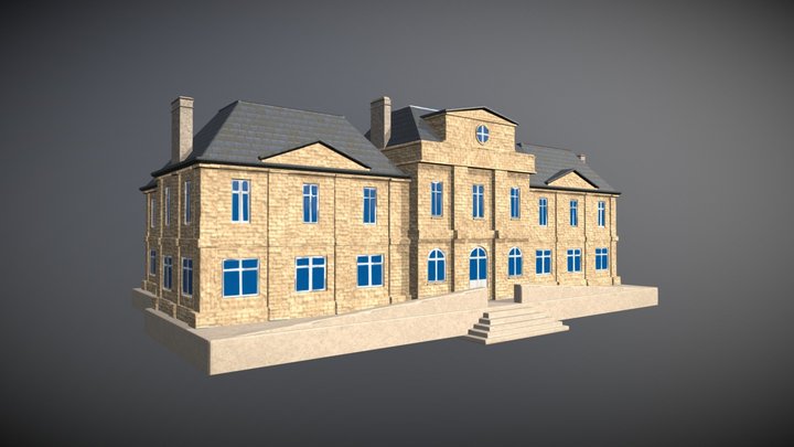 St. Mere Eglise Townhall 3D Model