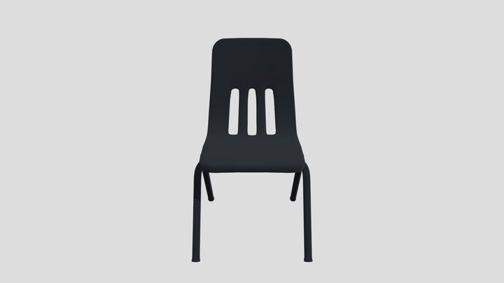 School Chair 4k 3D Model