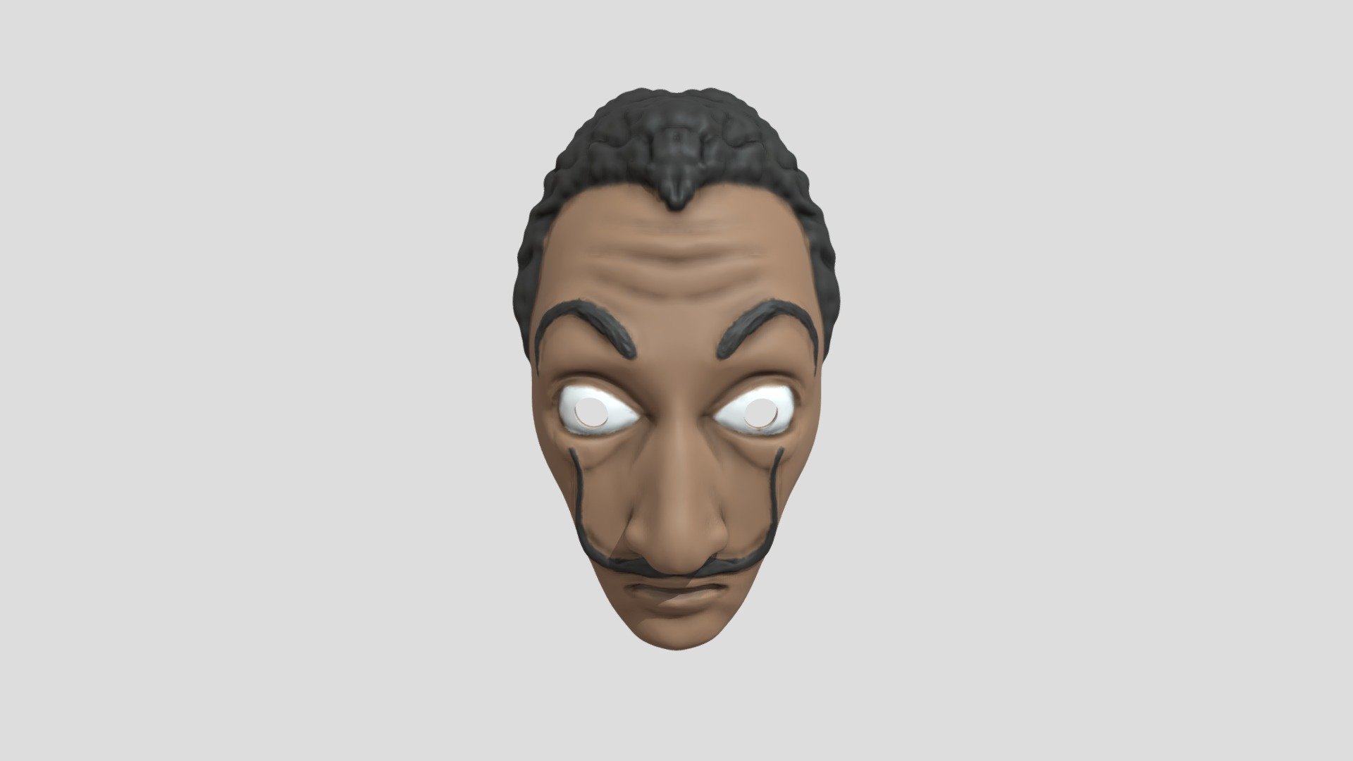 Salvador Dalí mask | La Casa de Papel - Download Free 3D model by Maga ...