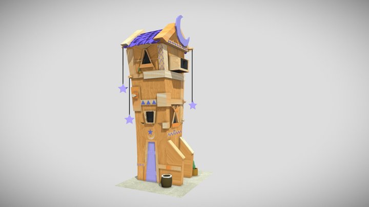 Moon House - School Project 3D Model