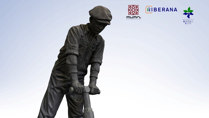 Home amb martell pneumàtic - Rafel Pérez Contel 3D Model
