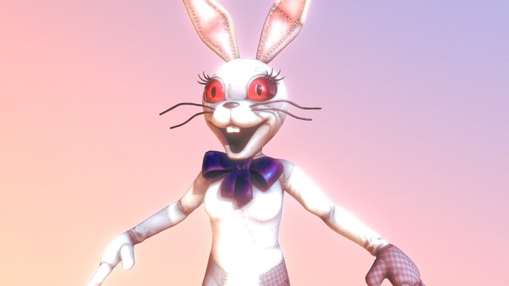 Vanny the rabbit (4K textures pack) 3D Model
