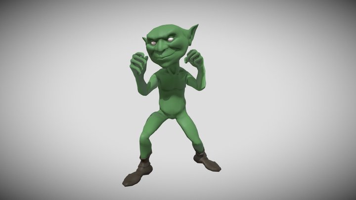 Goblin Punch Animation Loop 3D Model