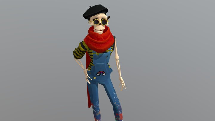 Bone Voyage Artist 3D Model