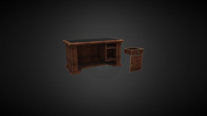 meja kantor 3D Model