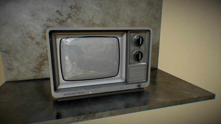 60's Zenith Television 3D Model