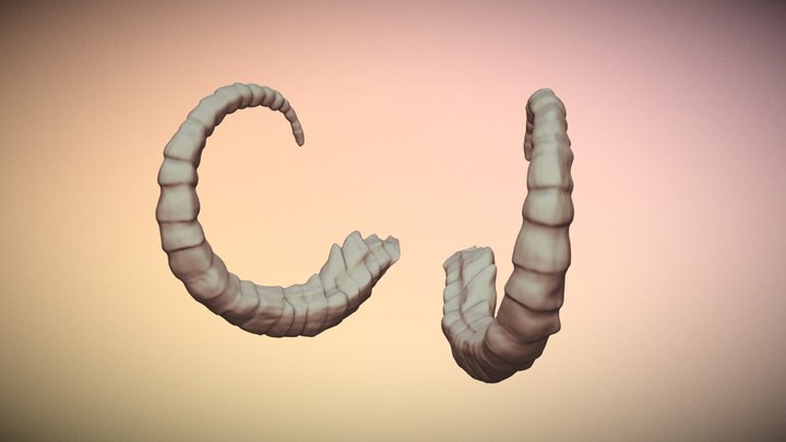 Illidan Horns - World of Warcraft 3D Model