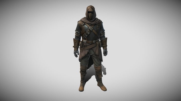 Leather Armor Set 3D Model