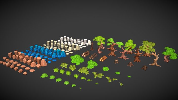 Stylized Environment Pack 3D Model