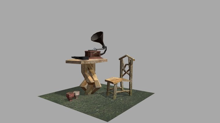 DAE 5 Finished props - Forest Loner 3D Model