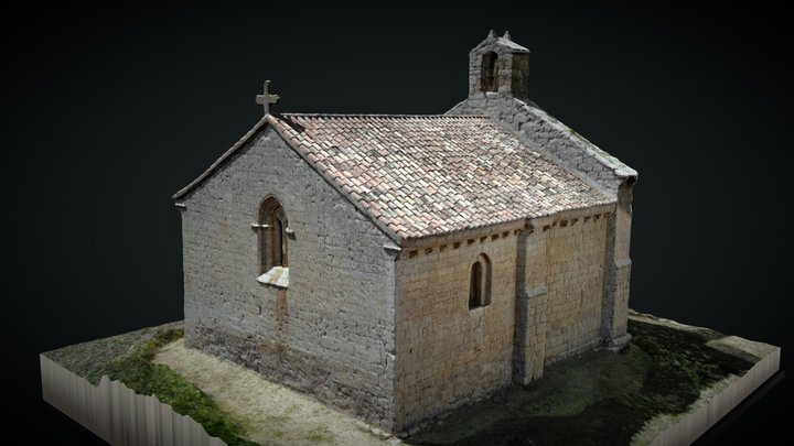Ermita de San Miguel. Población de Campos 3D Model