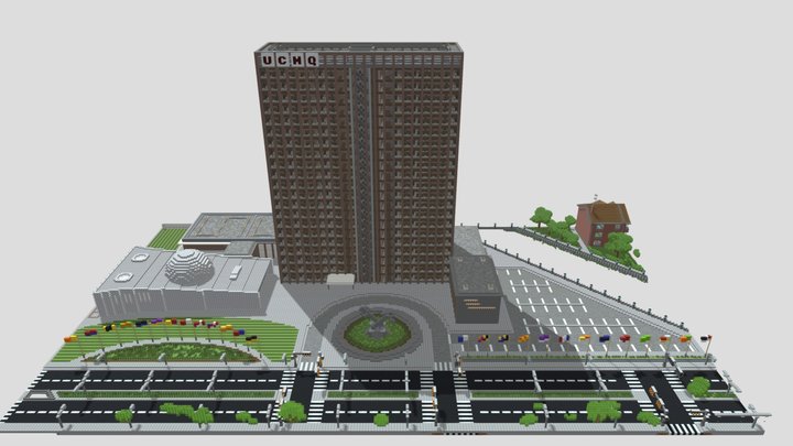 United Cities Headquarters | Minecraft 3D Model