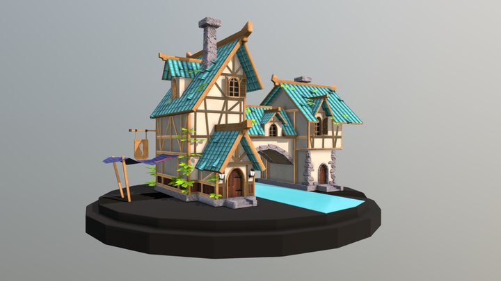 Maxime Picard - Maison à textures génériques 3D Model