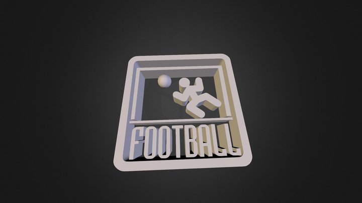 Sign, symbol of football 3D Model