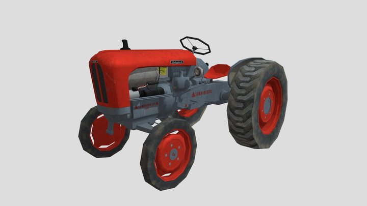 1958 Lamborghini Lamborghinetta Tractor 3D Model