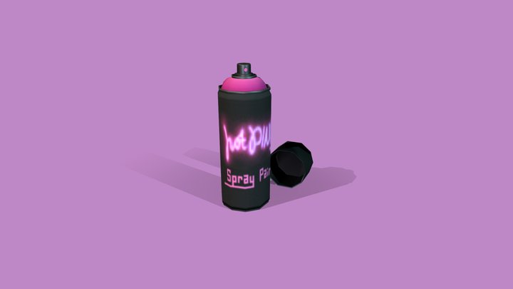 Spray Paint Can 3D Model