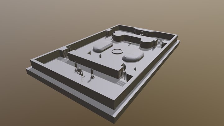 要塞戦マップ 3D Model