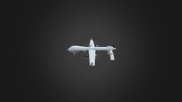 Drone Predator Low-Poly 3D Model