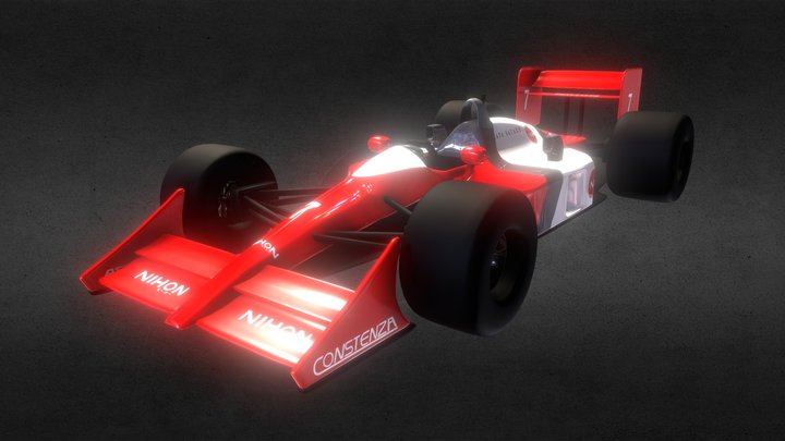 NIHON MOTORSPORT F1 CAR - HINATA SATOKO 3D Model