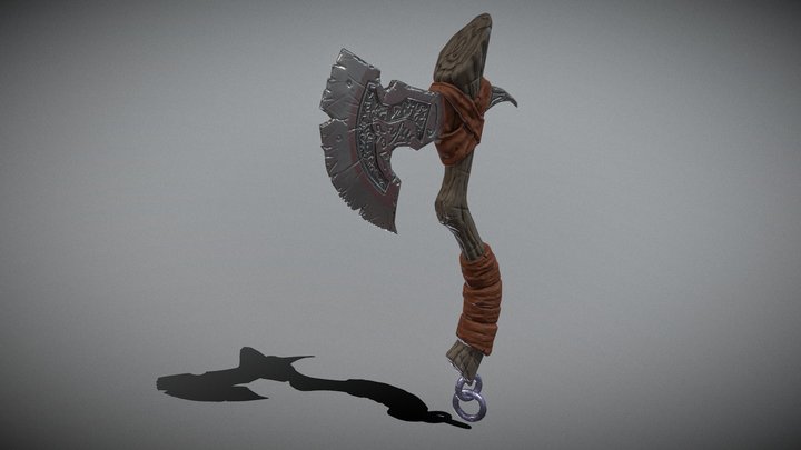 Low_Poly_Axe 3D Model