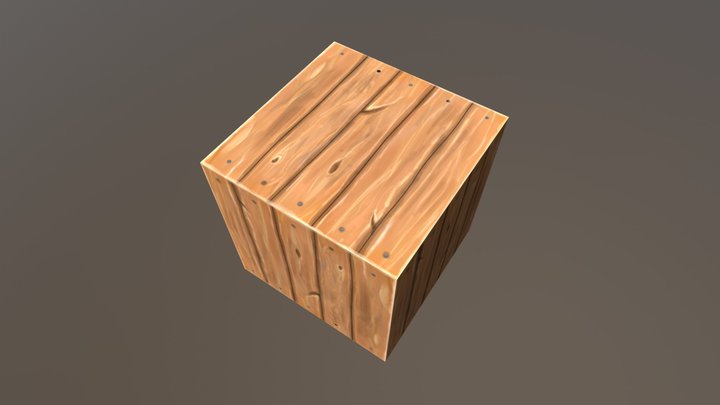 Hand Painted Wood Test 3D Model