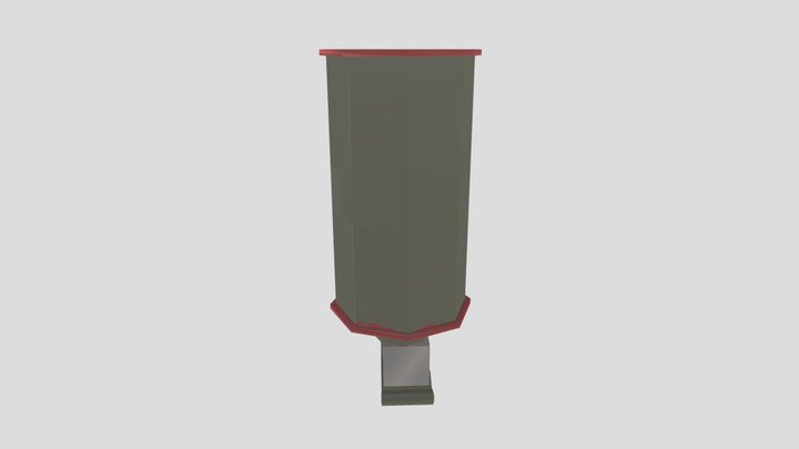 Smoke Grenade Low-Poly 3D Model