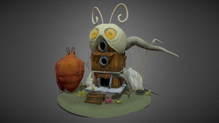 Coraline's Bug Hideout 3D Model